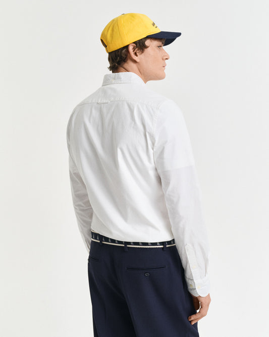 Slim-Fit-Oxford-Stretchhemd