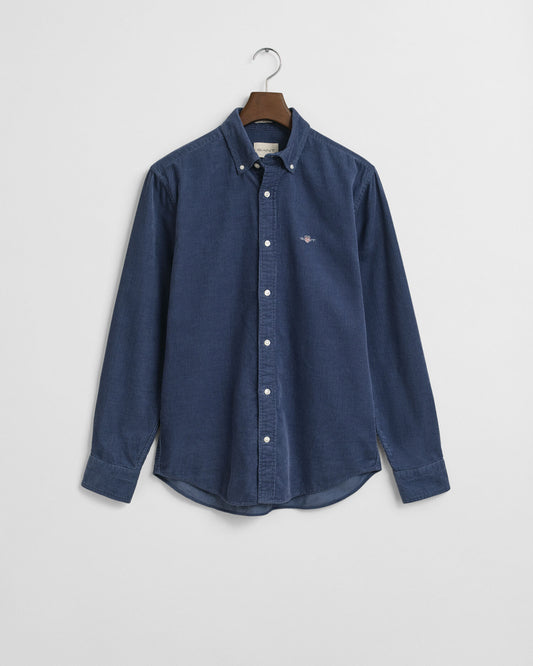Regular Fit Hemd aus Baumwollcord