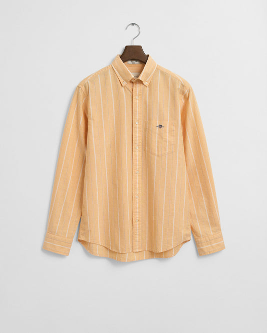 Regular Fit gestreiftes klassisches Oxford-Hemd