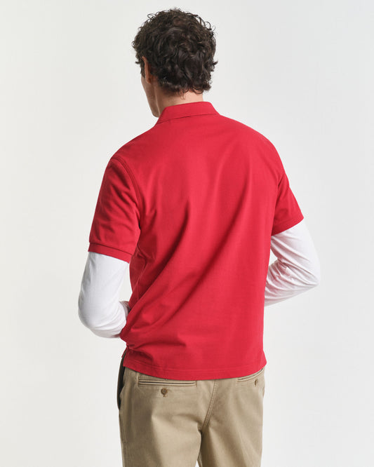 Regular Fit Shield Pique Polo Shirt