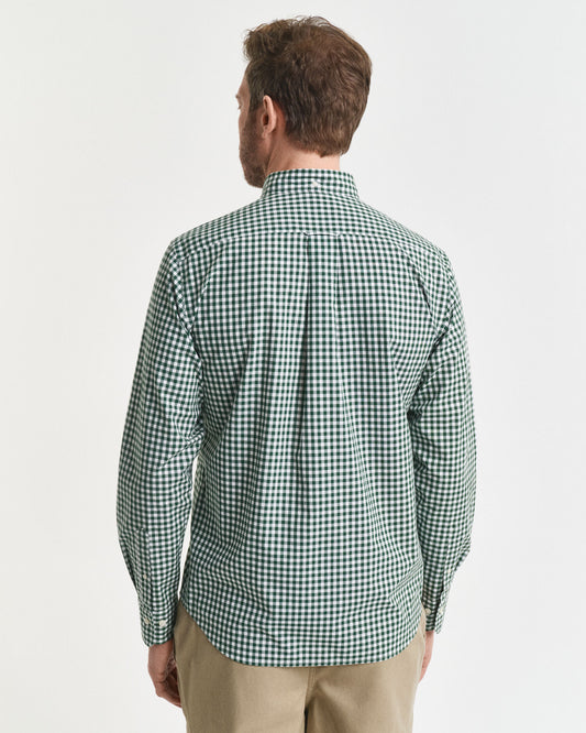 Regular Fit Klassisches Gingham-Popelinehemd