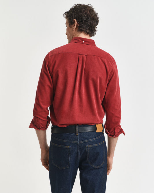 Regular Fit Hemd aus Baumwollcord