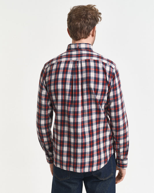 Regular Fit Kariertes Windblown Flanellhemd
