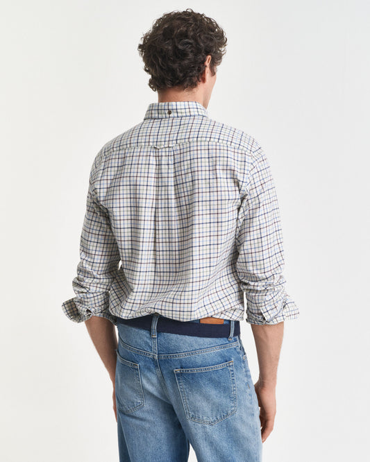 Regular Fit Hemd aus Tattersall-Twill