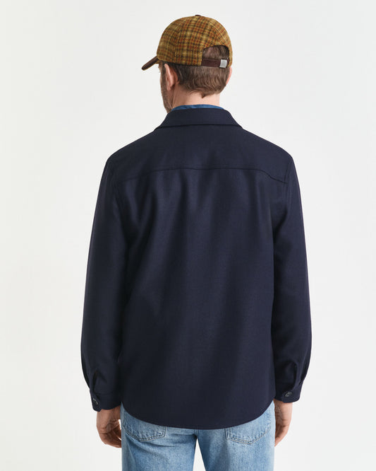 Overshirt aus Wollmischung im Regular Fit
