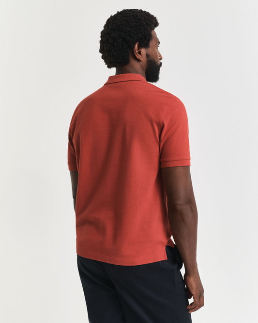 Regular Fit Shield Pique Polo Shirt