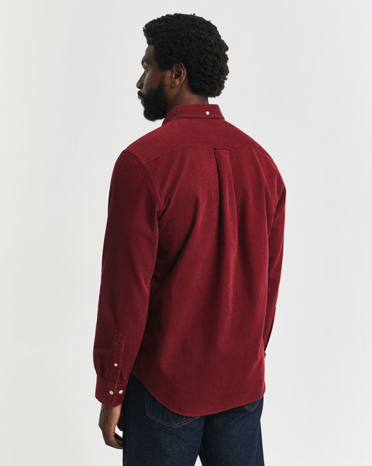 Regular Fit Hemd aus Baumwollcord