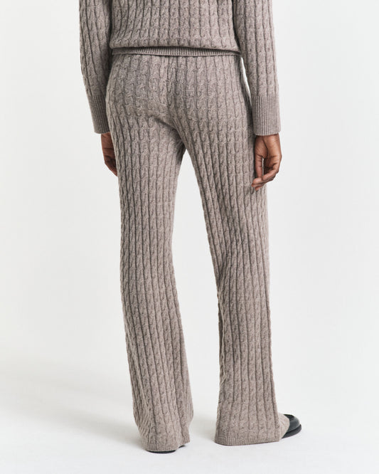 Kabelstrickhose aus Wolle