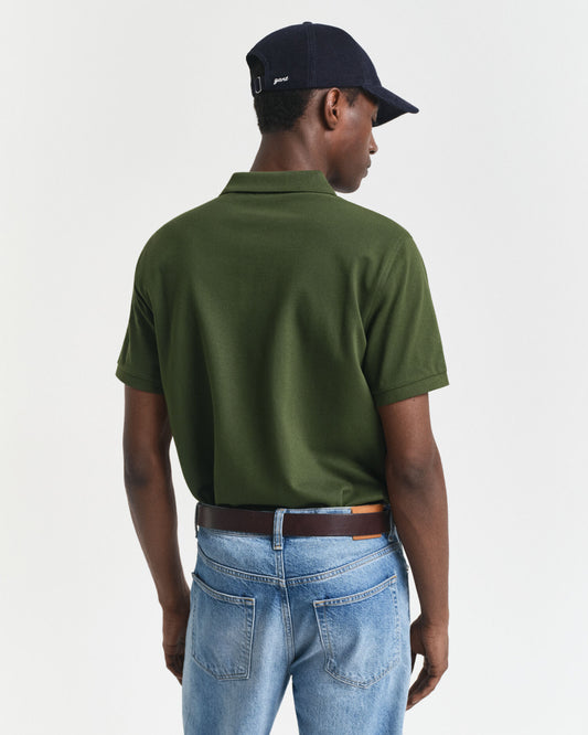 Regular Fit Shield Pique Polo Shirt