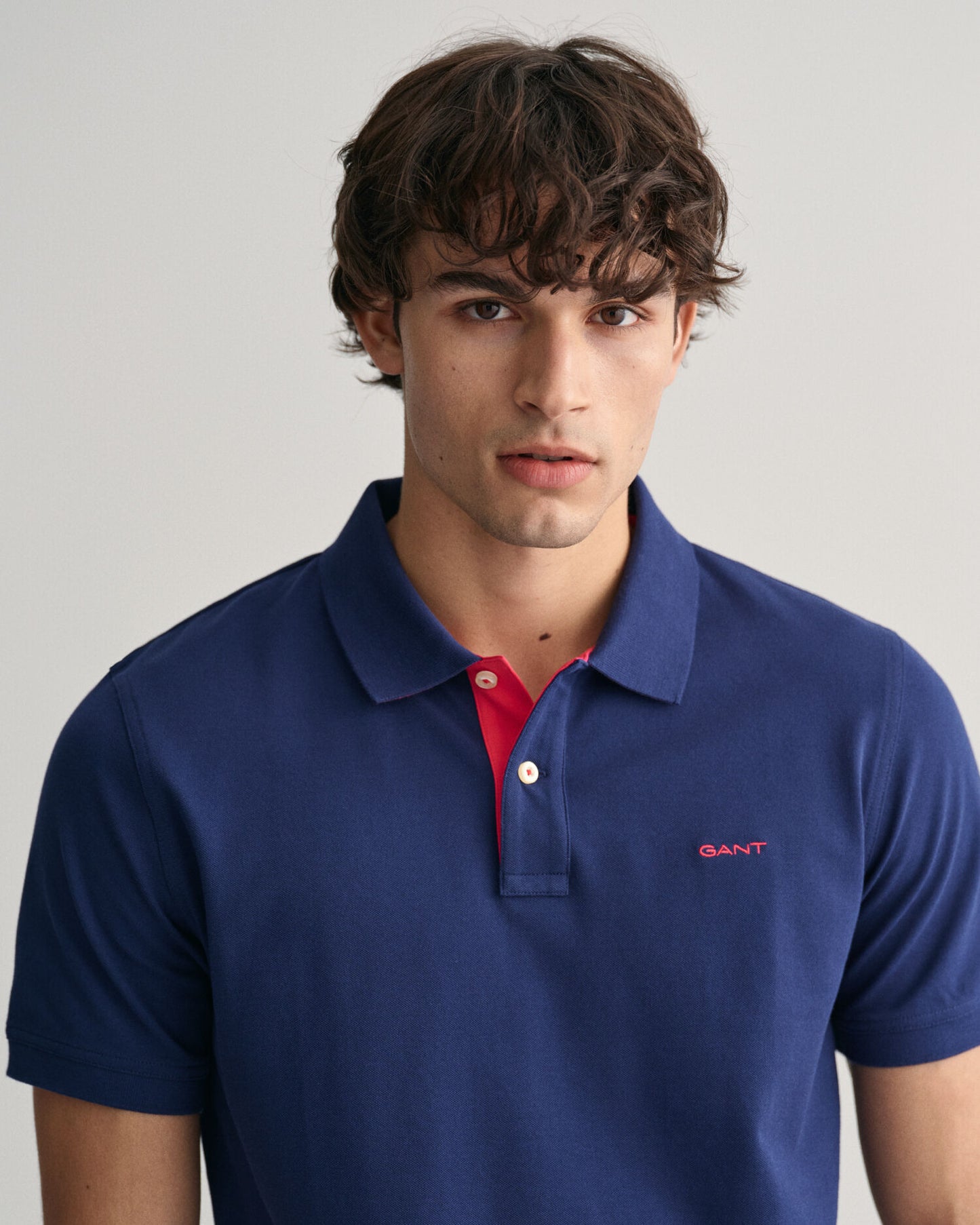 Contrast Pique Polo Shirt
