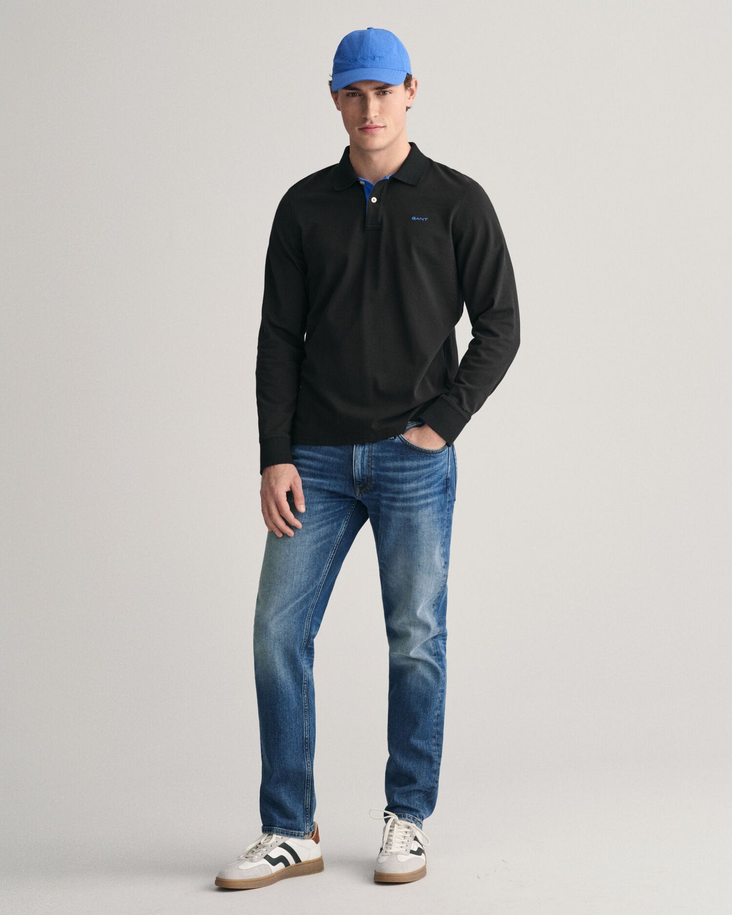 Kontrast-Piqué-Rugby-Polohemd
