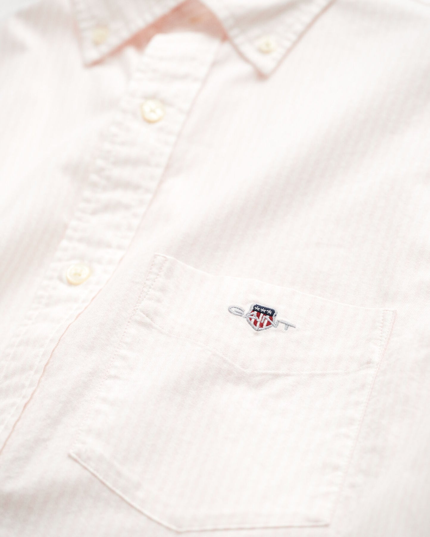 Chemise Oxford classique à rayures banquier coupe droite