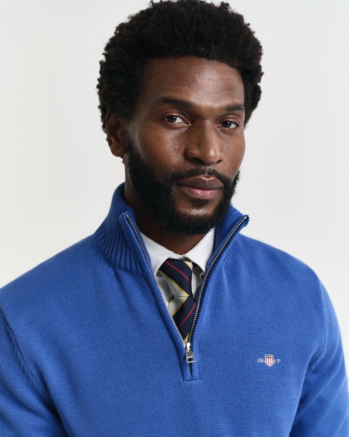 Casual Cotton Half-Zip Sweater