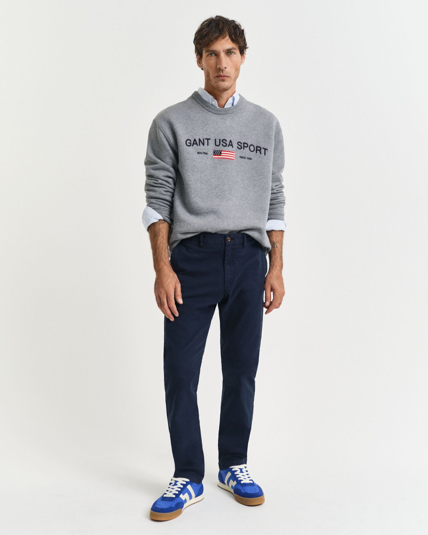 Slim Fit Chino mit Dobby-Struktur
