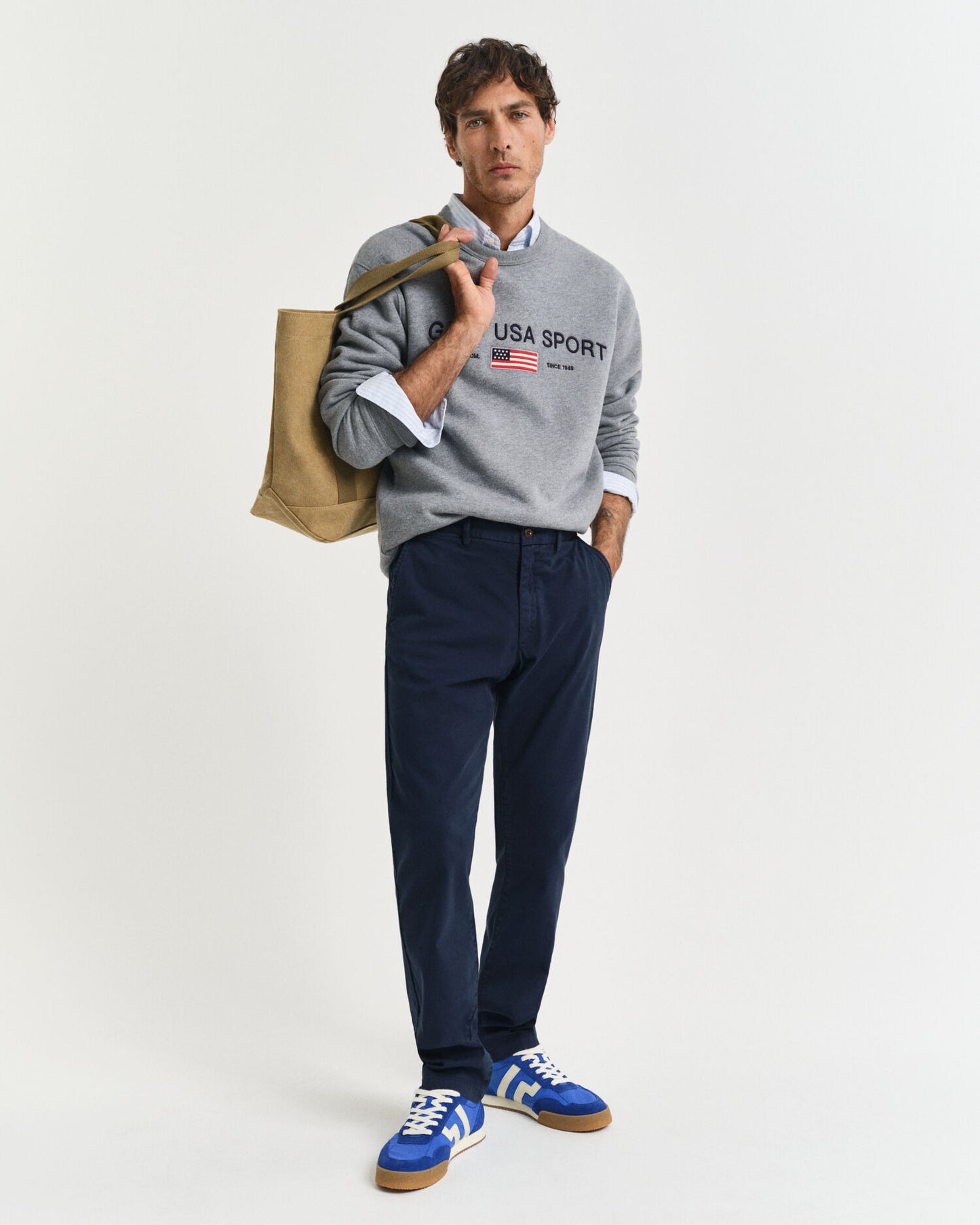 Slim Fit Chino mit Dobby-Struktur