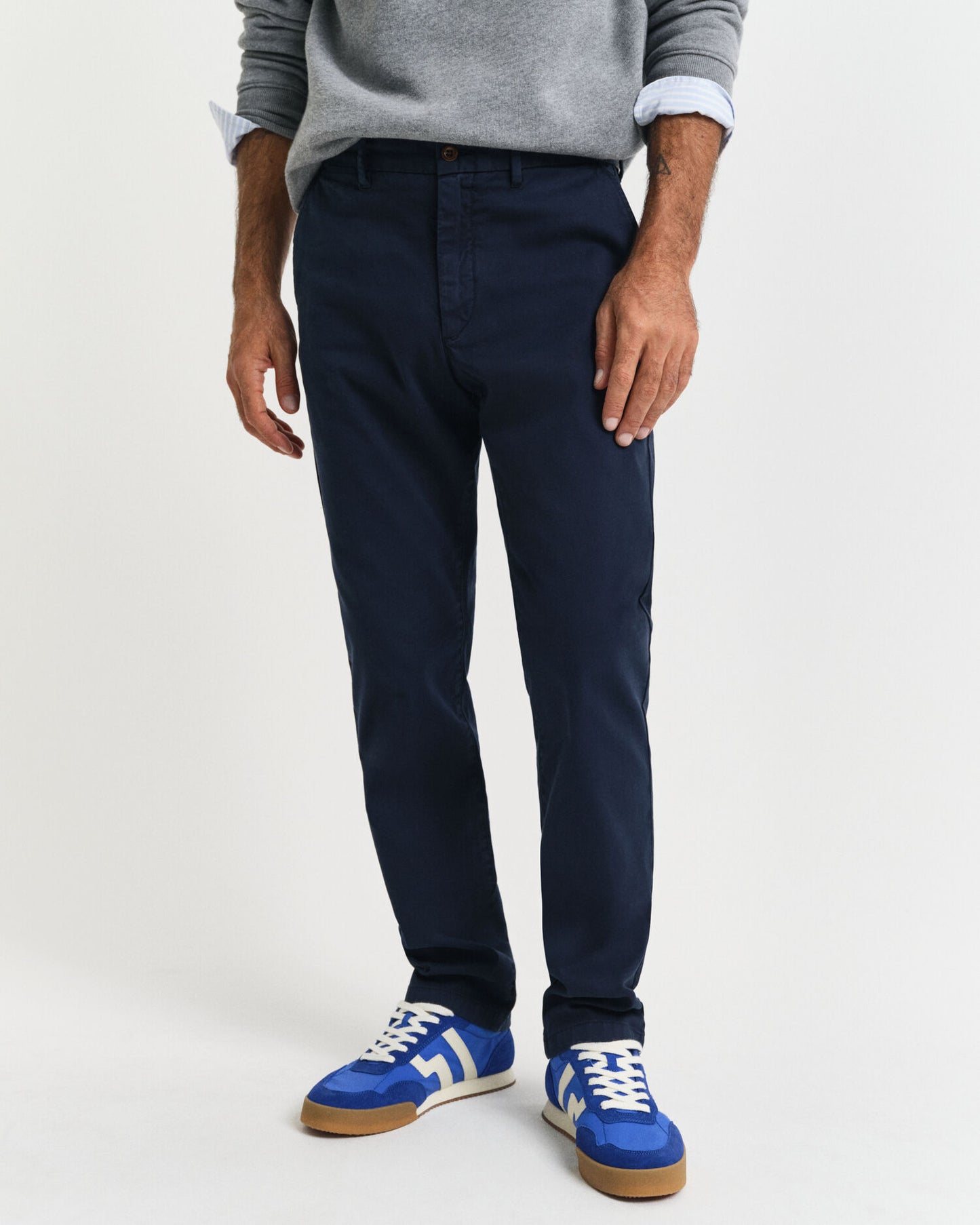 Slim Fit Chino mit Dobby-Struktur