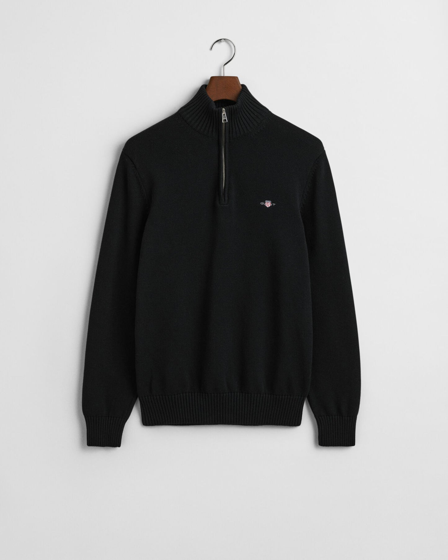 Lässiger Baumwoll-Half-Zip-Pullover