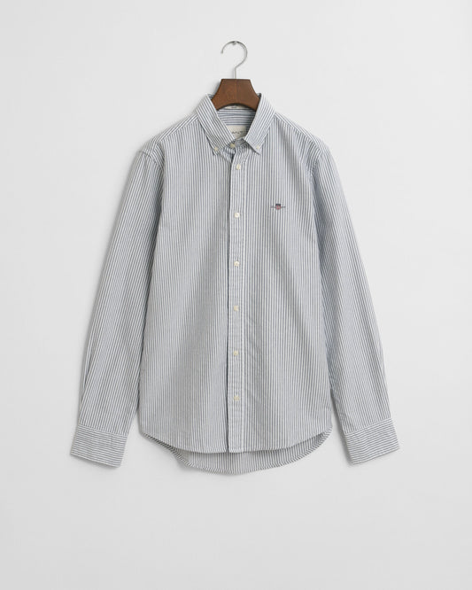 Slim Fit Oxfordhemd mit Bankerstreifen