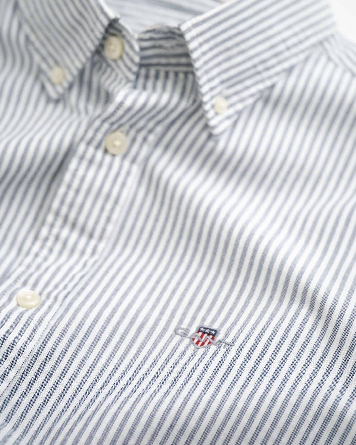 Chemise Oxford Classique Rayures Banquier Coupe Ajustée