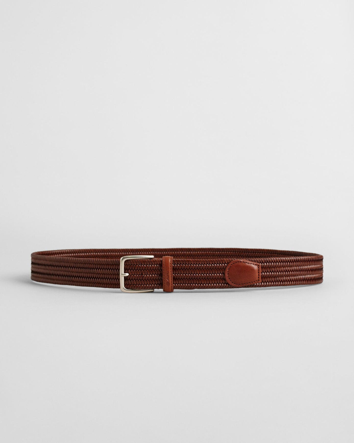 Ceinture tressée en cuir élastique