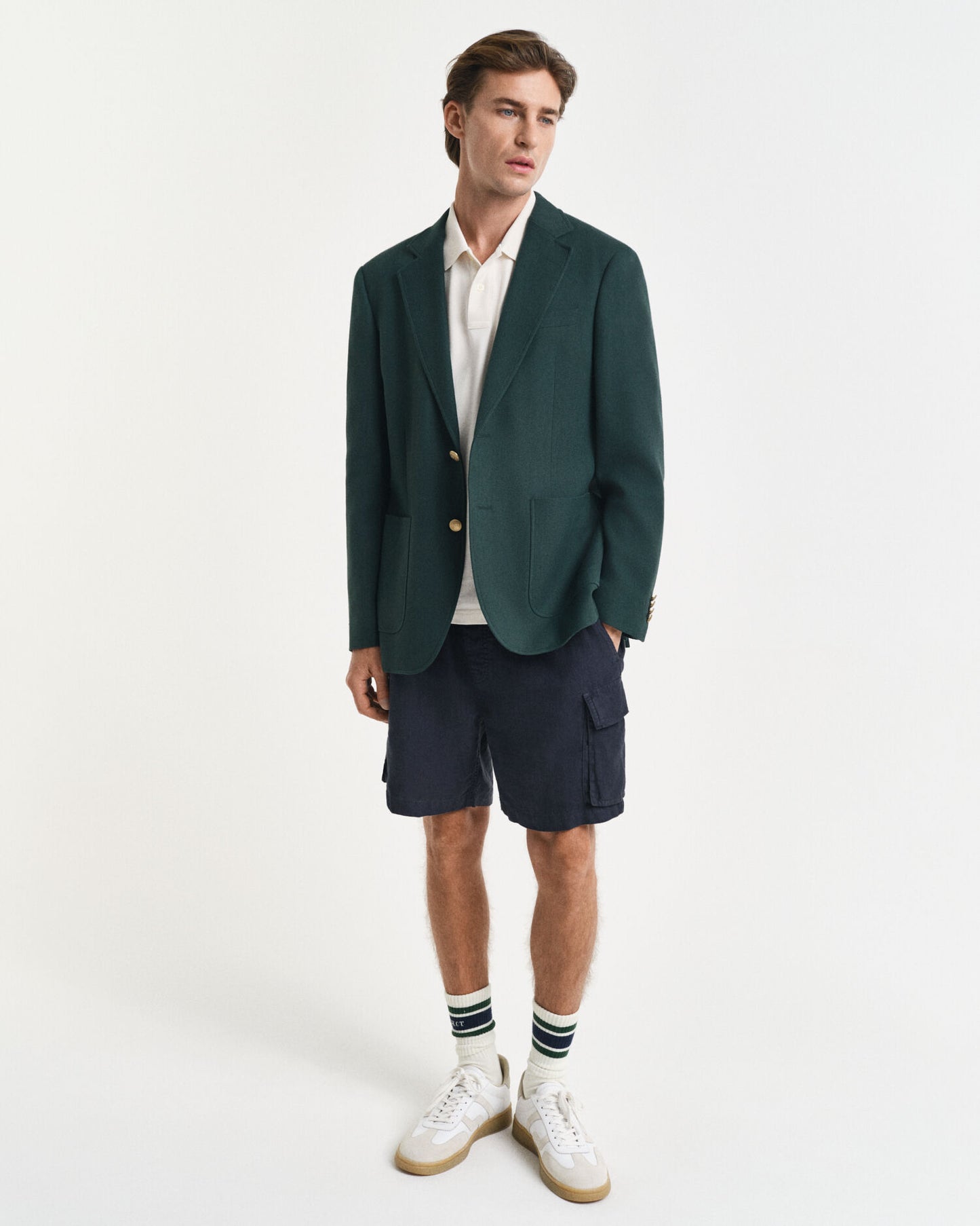 Blazer ajusté en coton Club