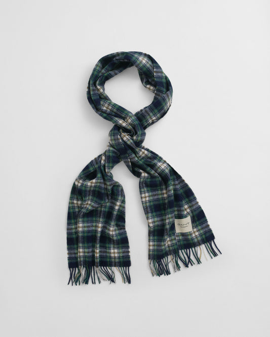 Écharpe en mélange de cachemire et tartan