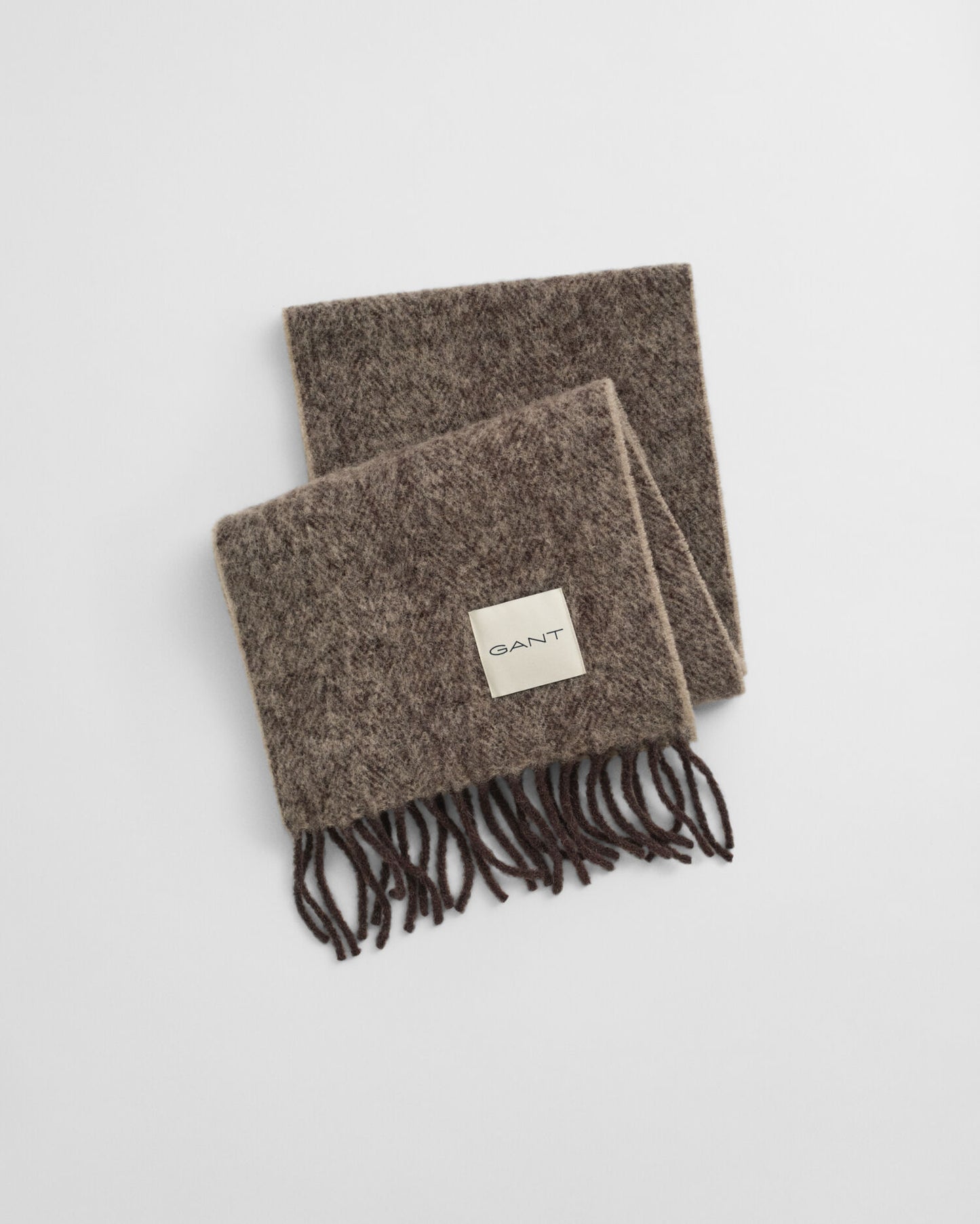 Schal aus Mohair-Alpaka mit Fischgrätmuster