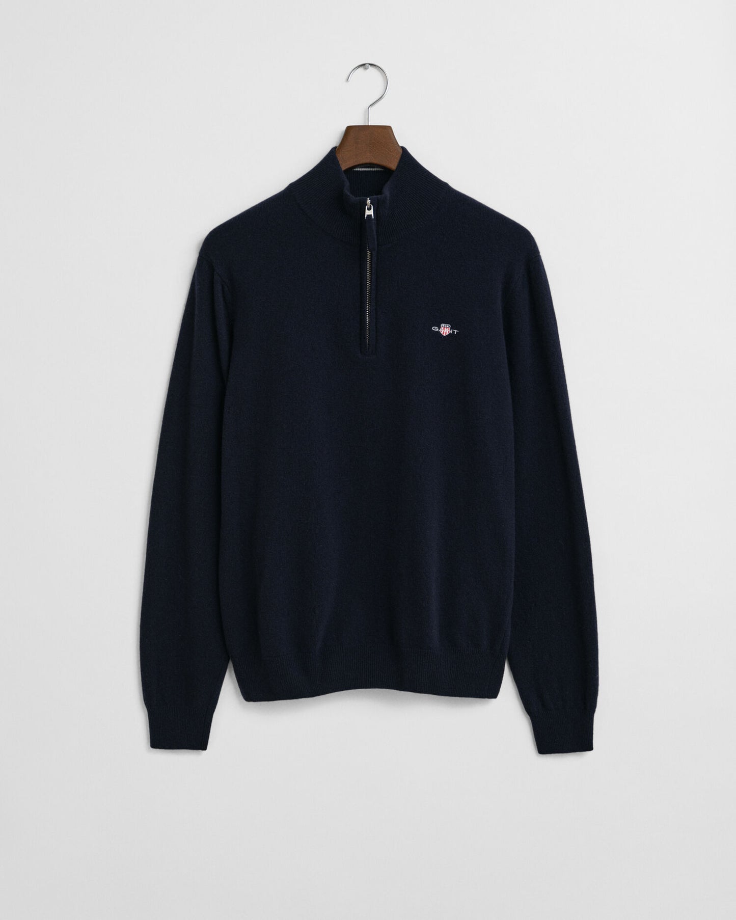 Pull demi-zip en lambswool superfine