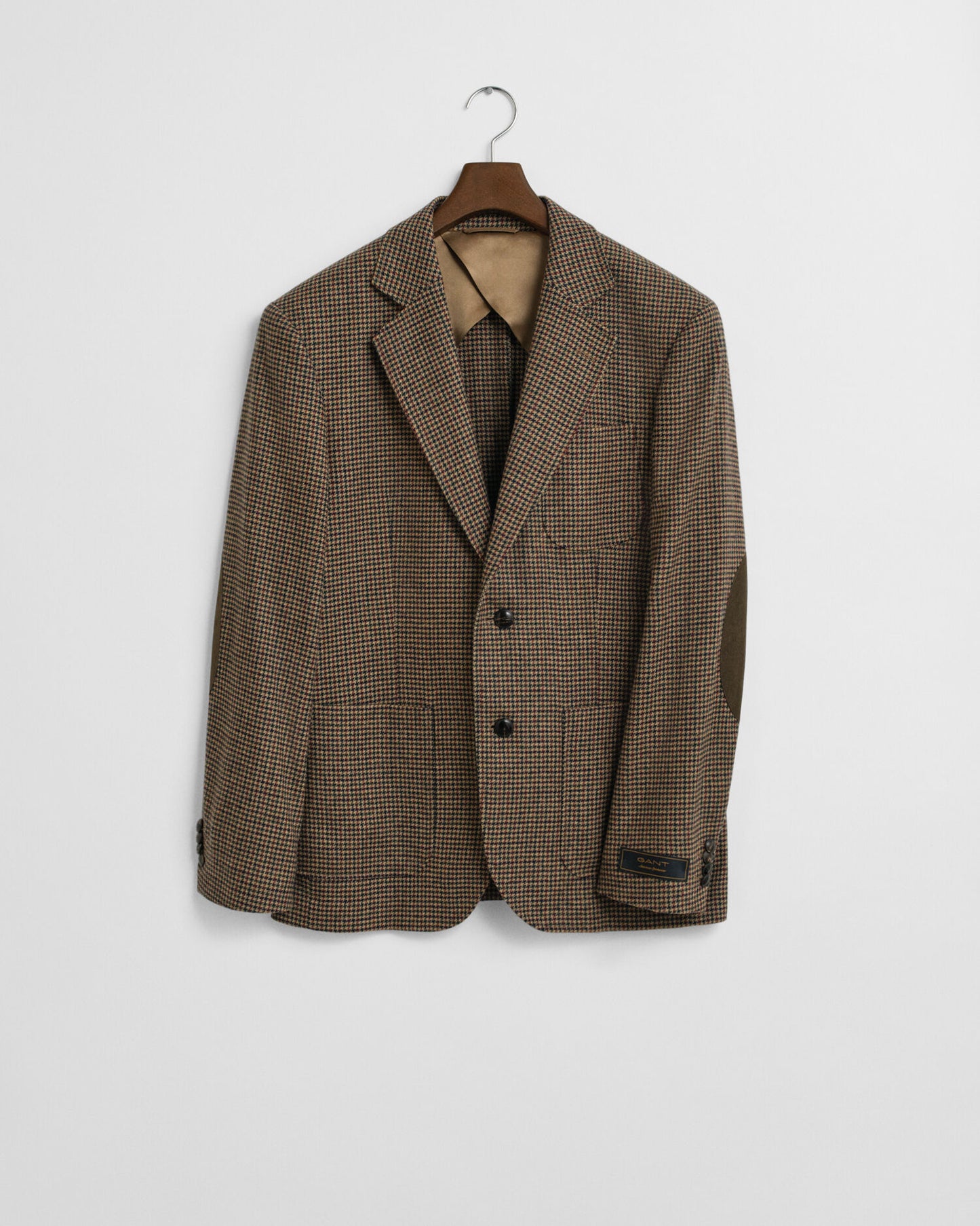 Slim-Fit Blazer mit Hahnentrittmuster
