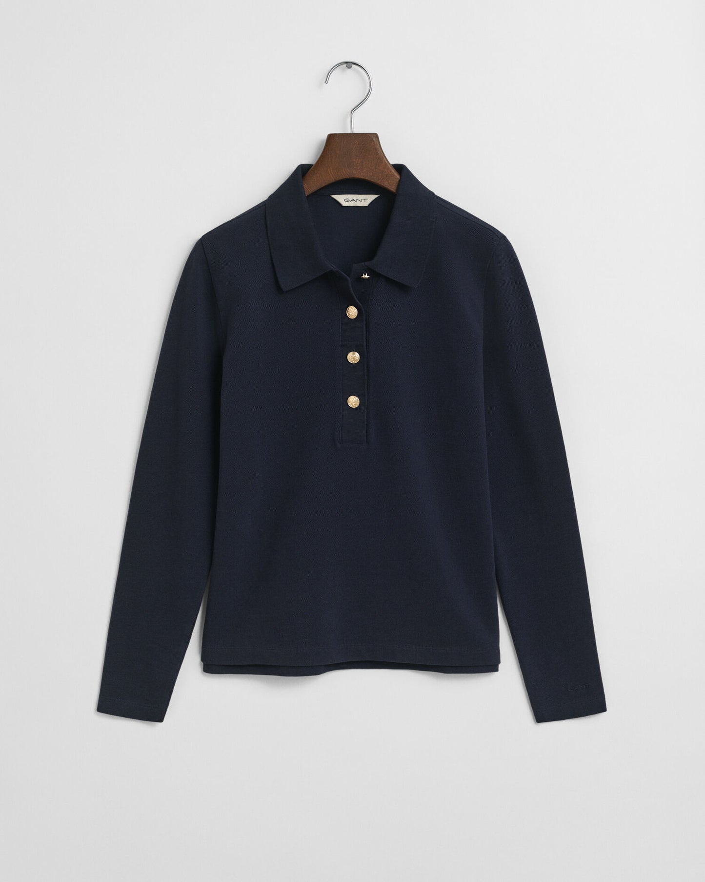 Long Sleeve Pique Polo Shirt