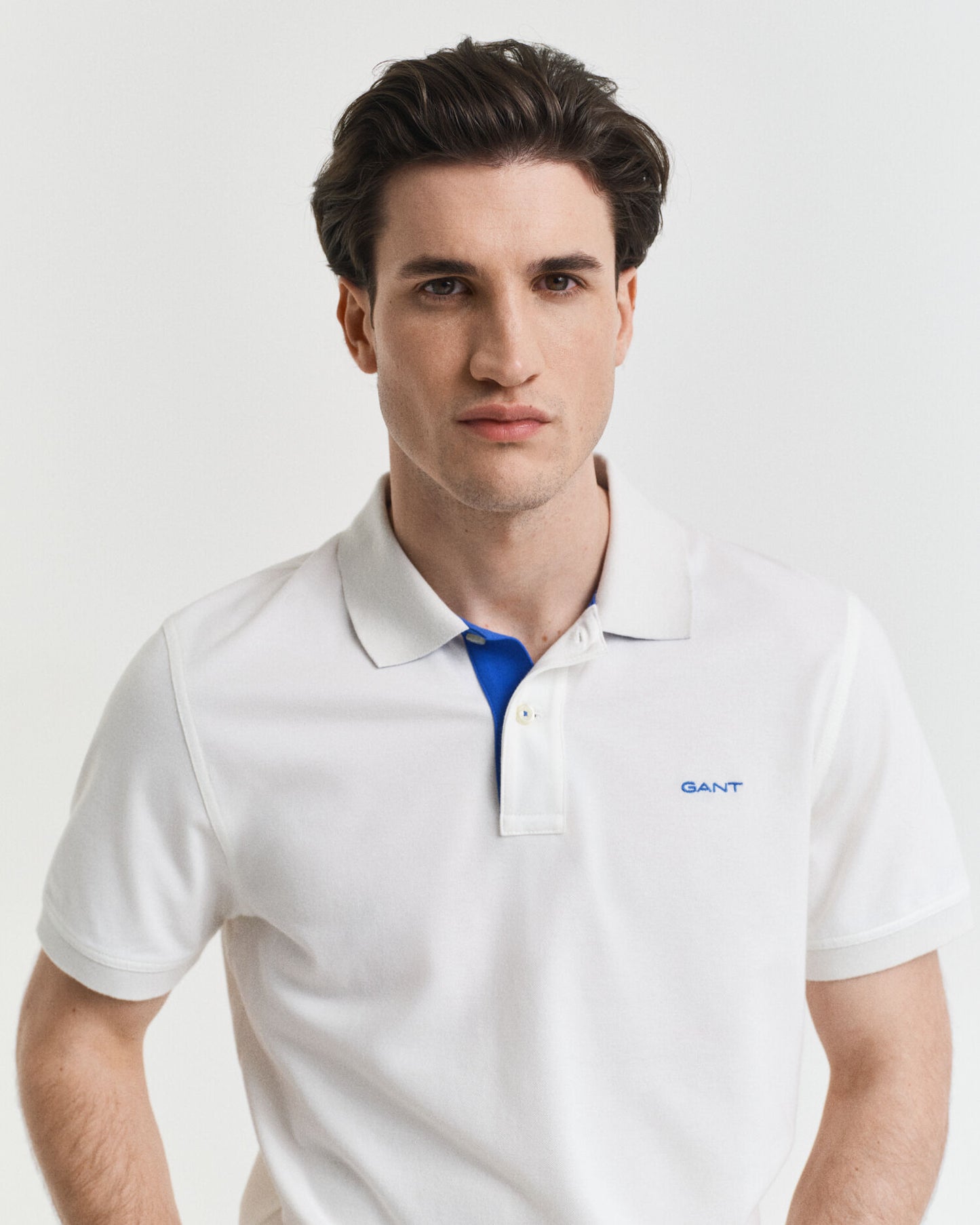Contrast Pique Polo Shirt