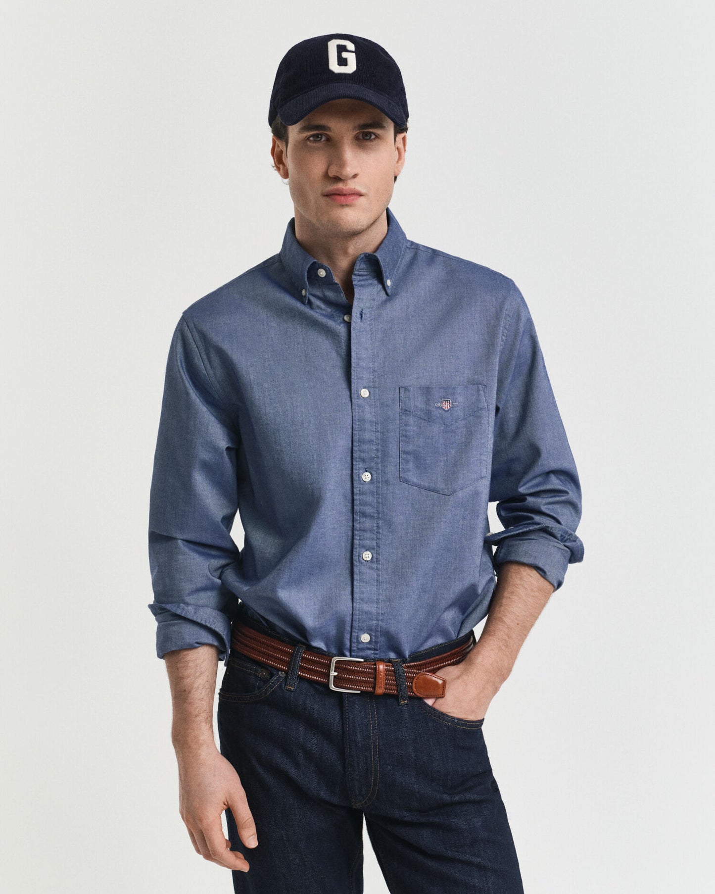 Chemise Oxford classique coupe droite