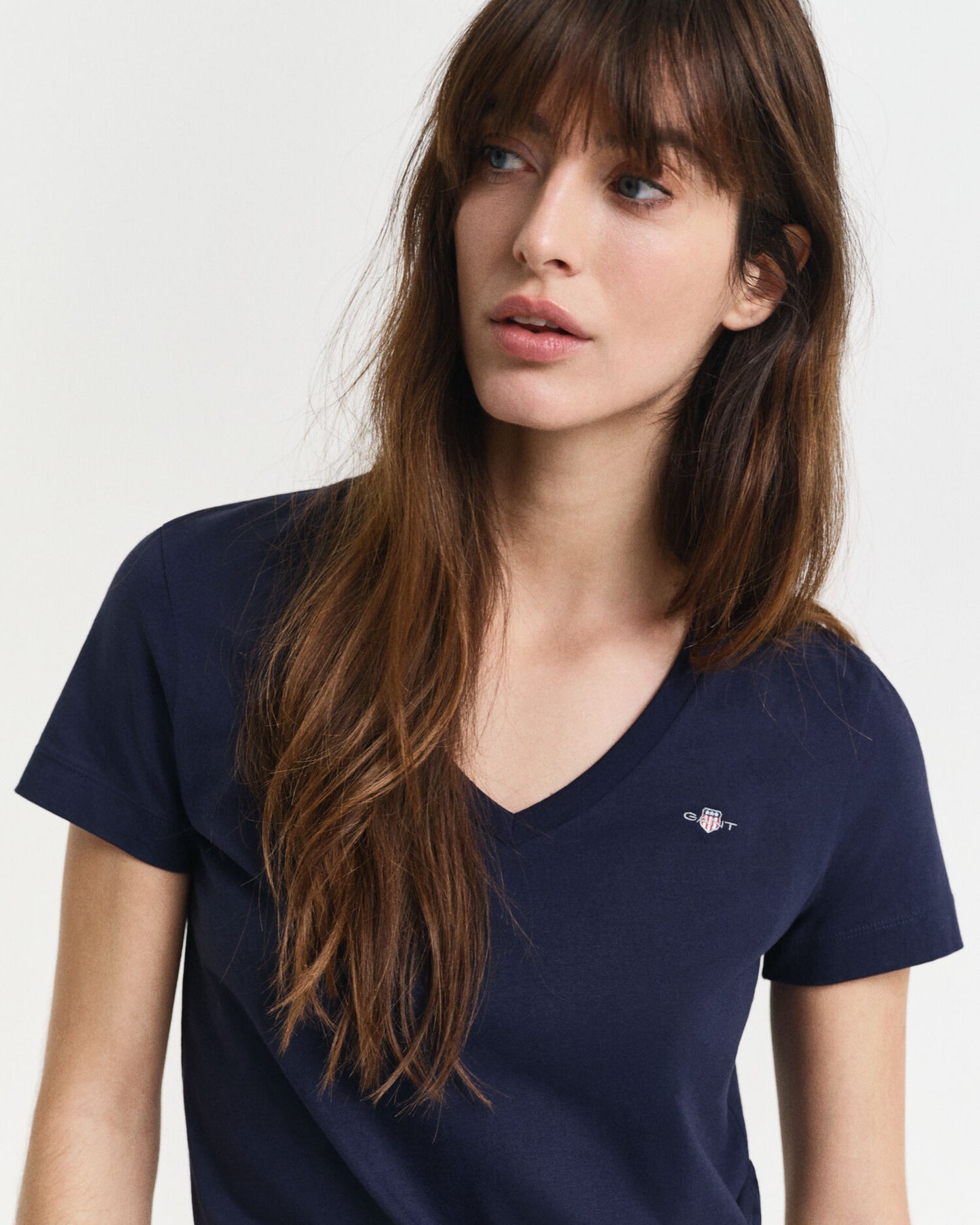 T-shirt Col V Shield