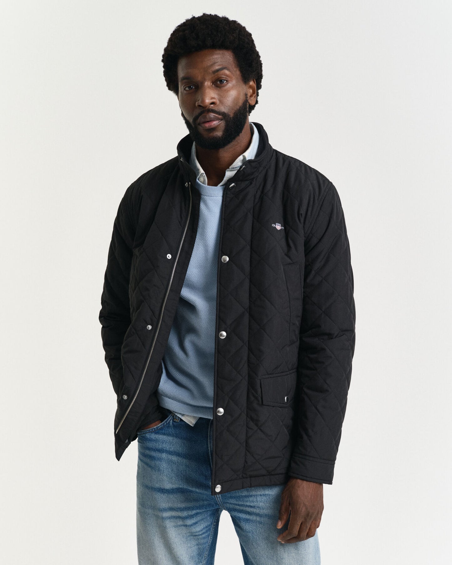 Veste mi-longue matelassée coupe-vent