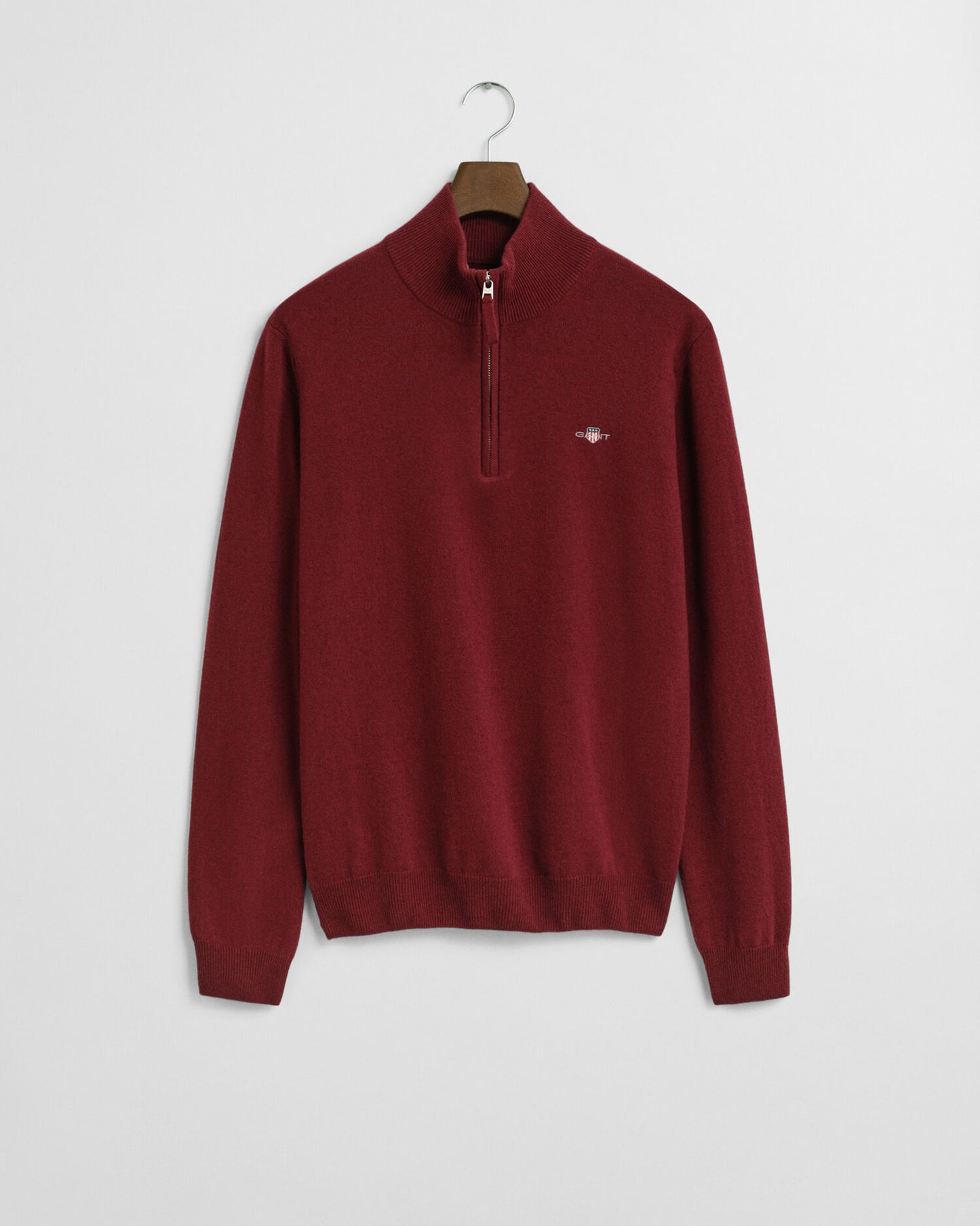 Pull demi-zip en lambswool superfine