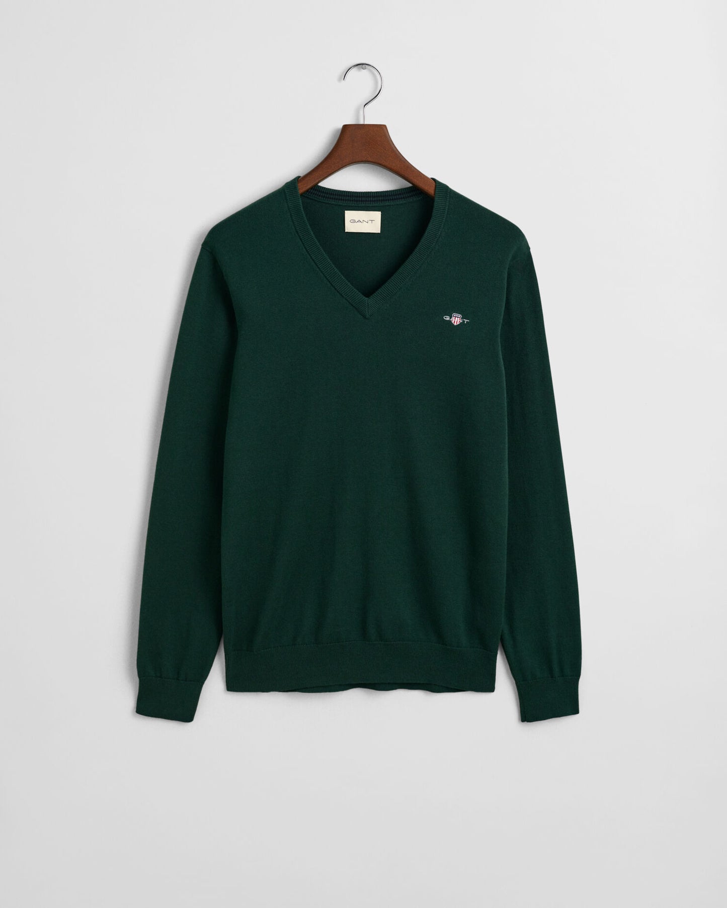 Klassischer V-Ausschnitt-Pullover aus Baumwolle