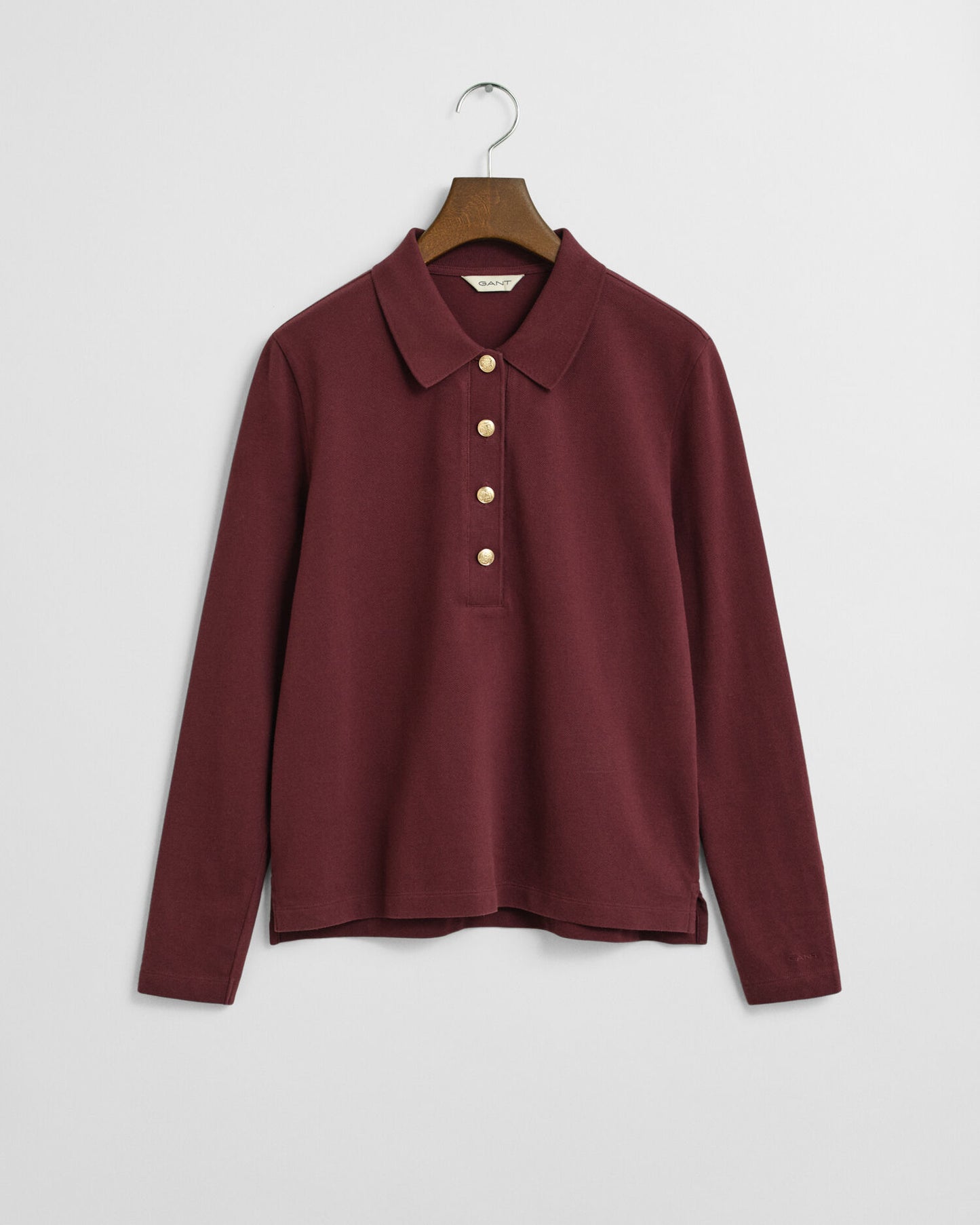 Long Sleeve Pique Polo Shirt