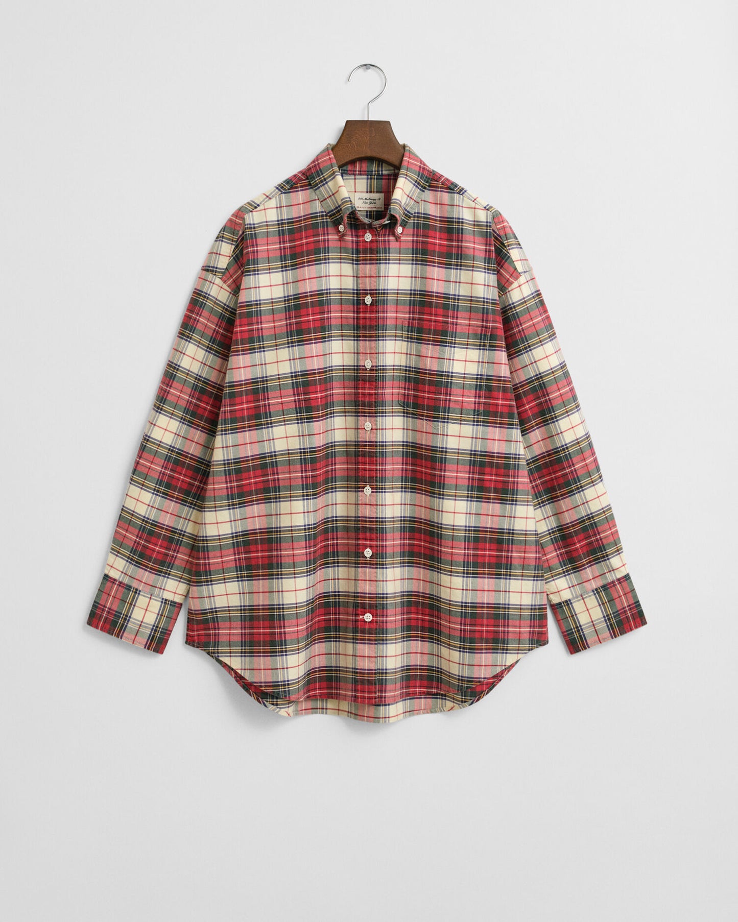 Chemise Oxford Classique à Carreaux Coupe Ample