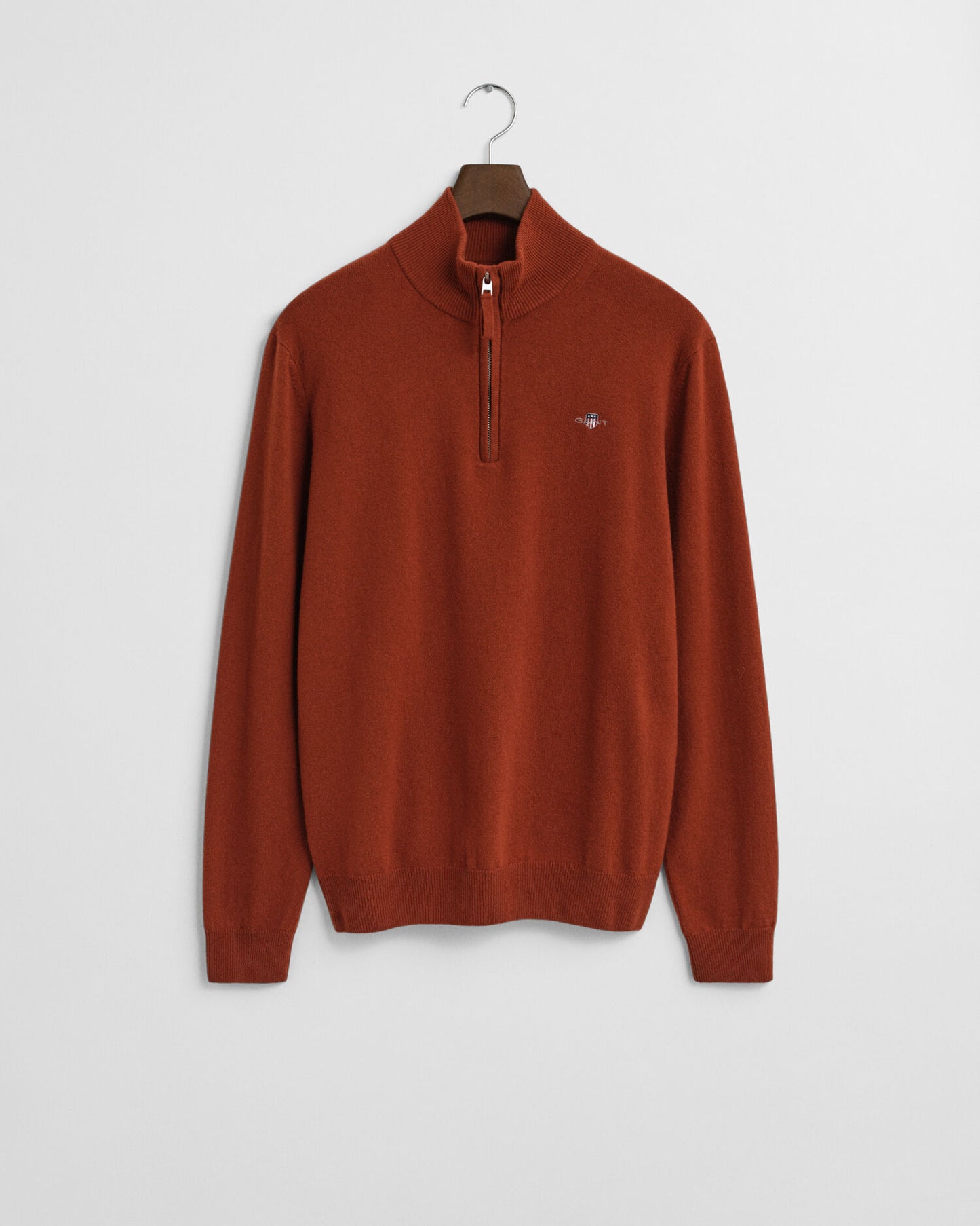 Pull demi-zip en lambswool superfine