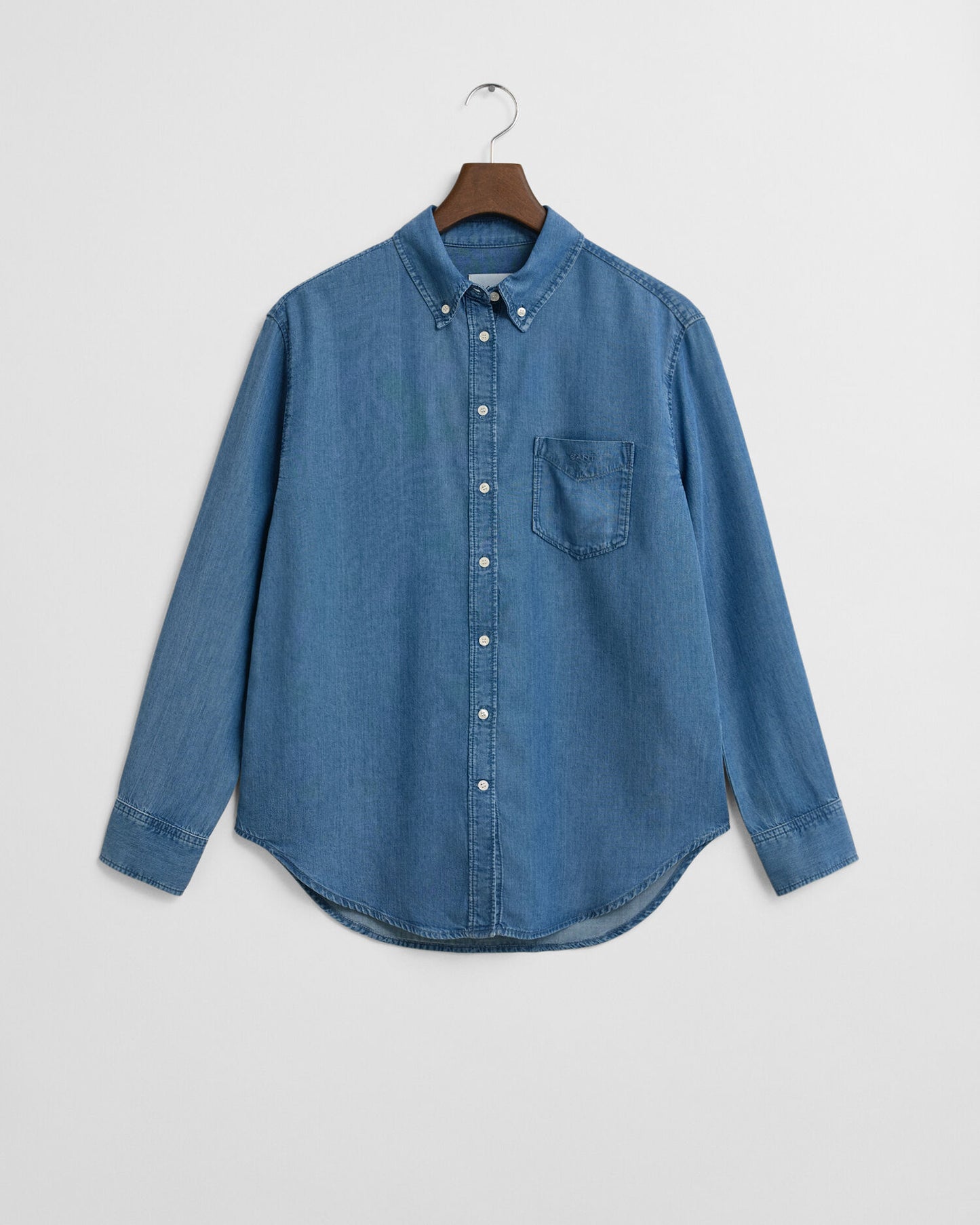 Chemise indigo coupe décontractée