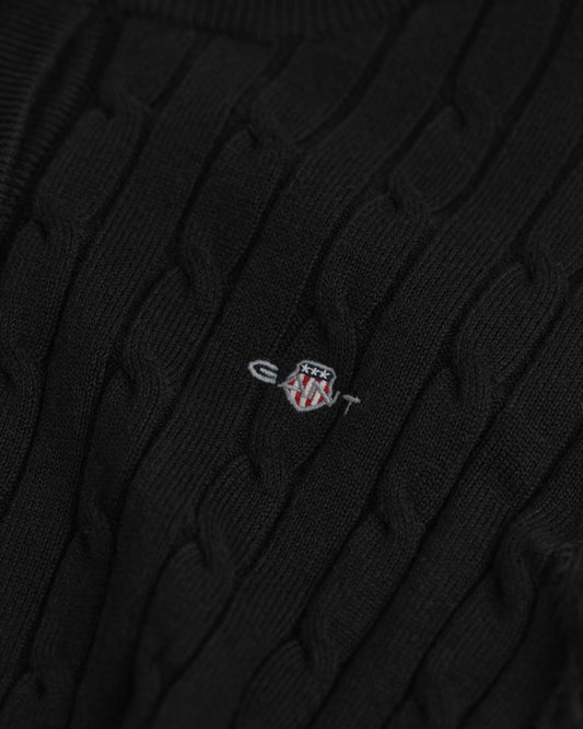 Cardigan aus Stretch-Baumwoll-Zopfstrick
