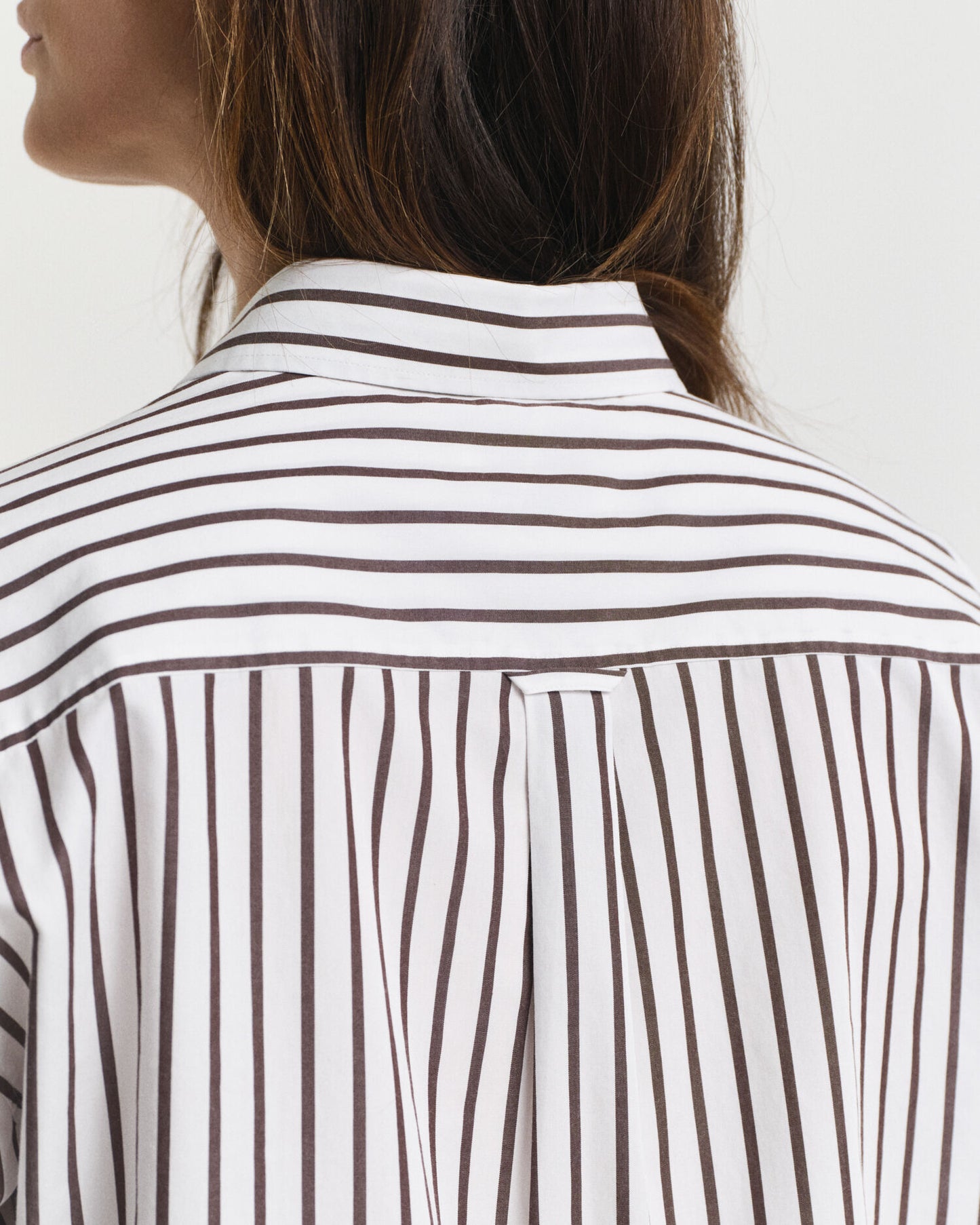 Relaxed Fit Hemd aus gestreiftem Popeline