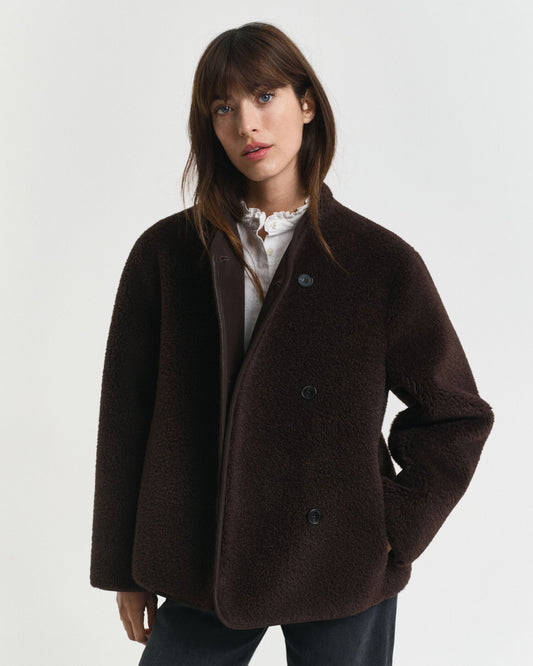 Faux-Shearling-Jacke