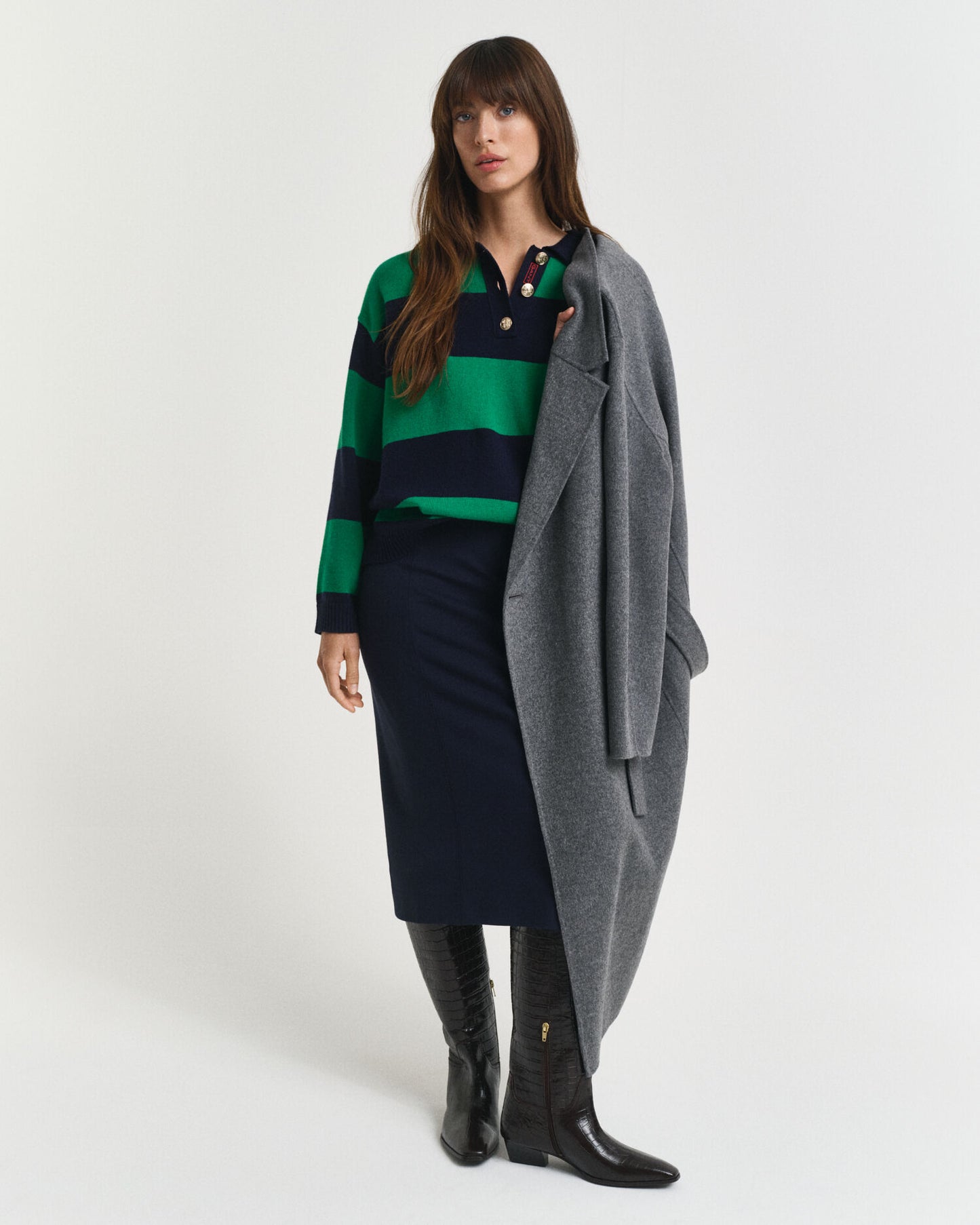 Rugger en tricot rayé