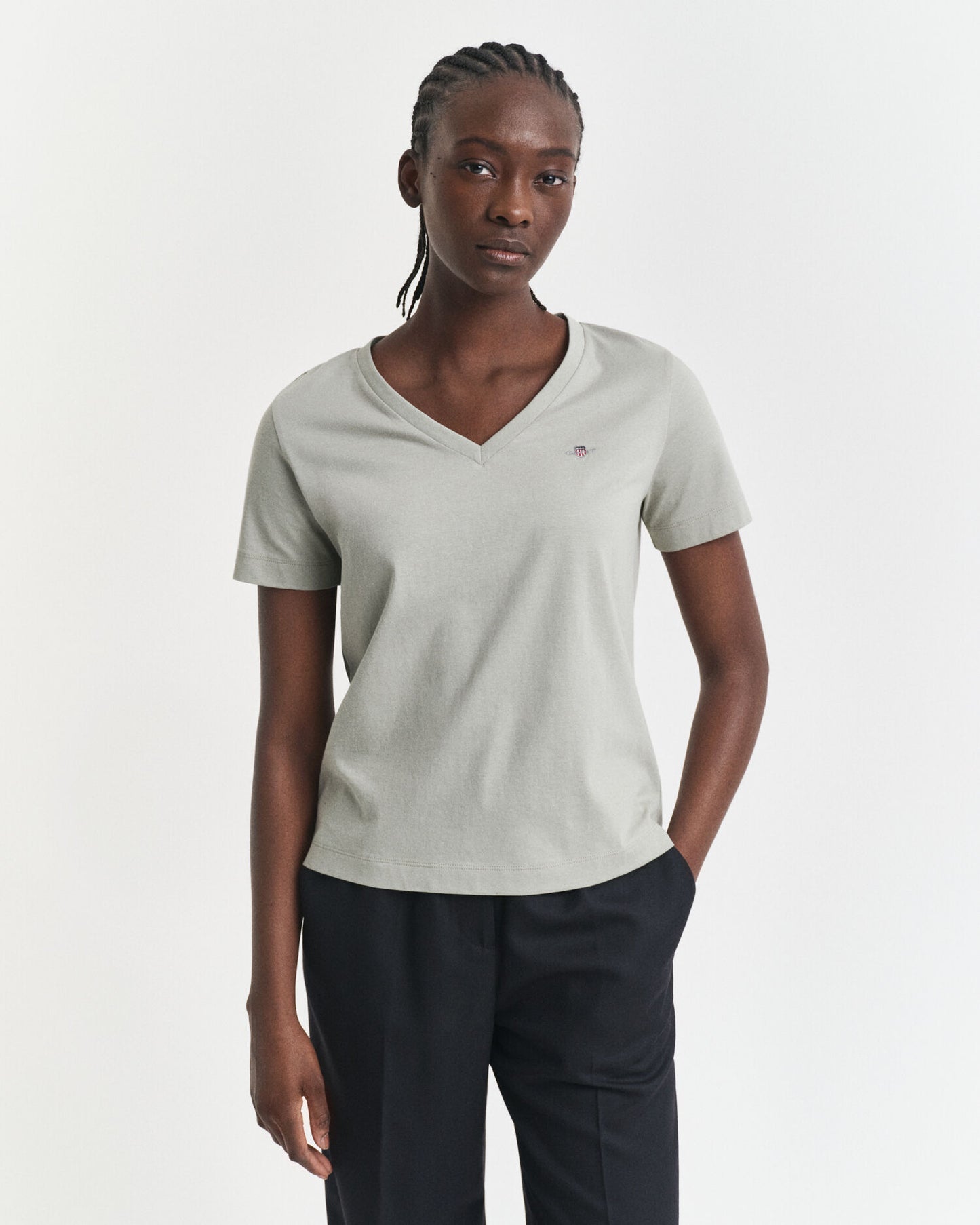 T-shirt Col V Shield