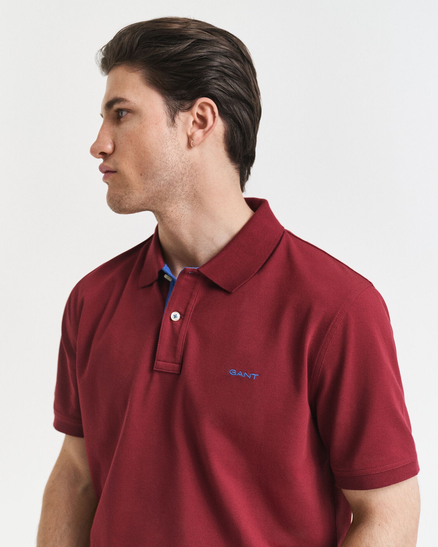 Contrast Pique Polo Shirt