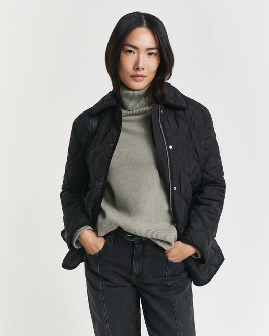Gesteppte Jacke mit Kordbesatz