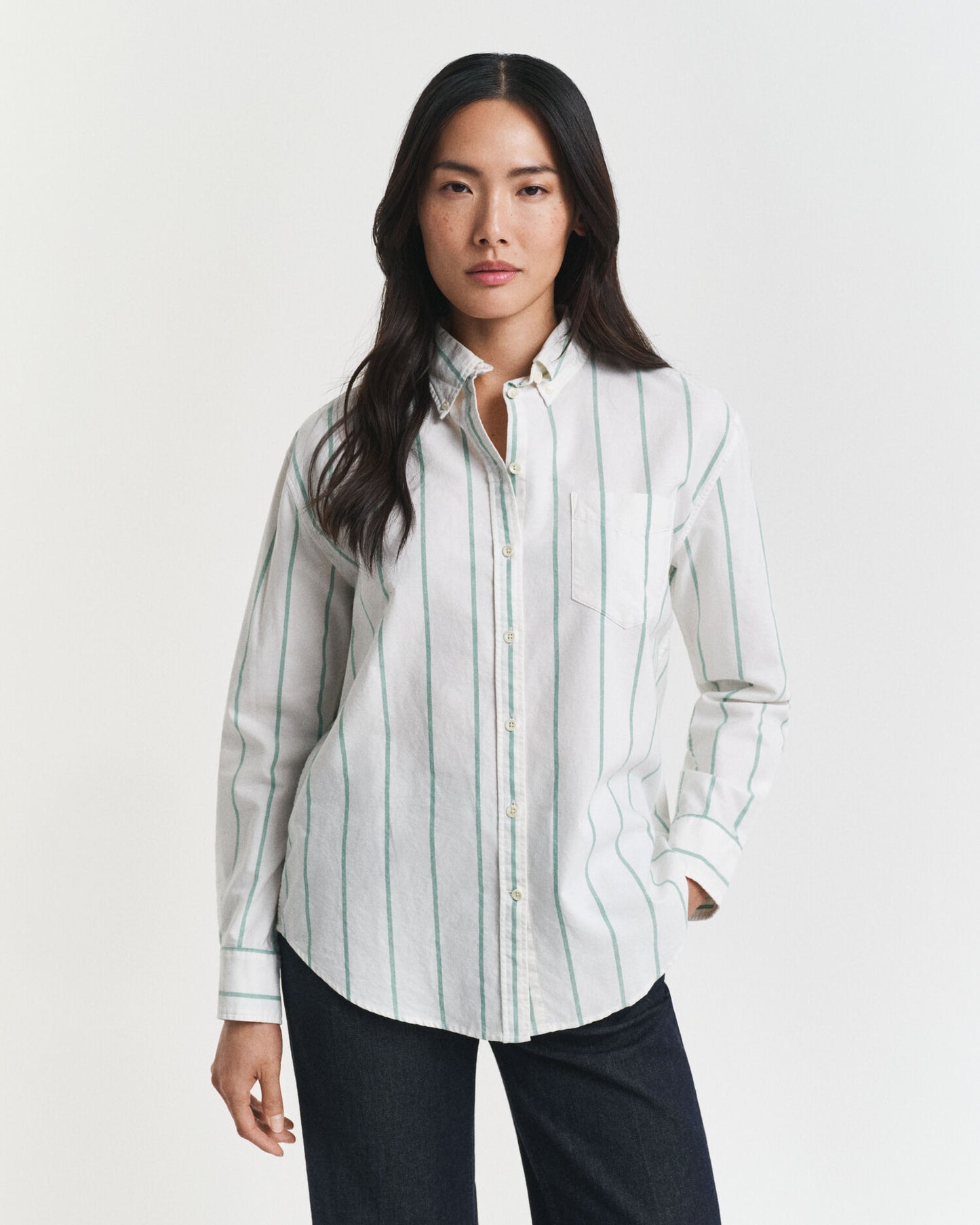 Oxfordhemd mit Streifen und Relaxed Fit
