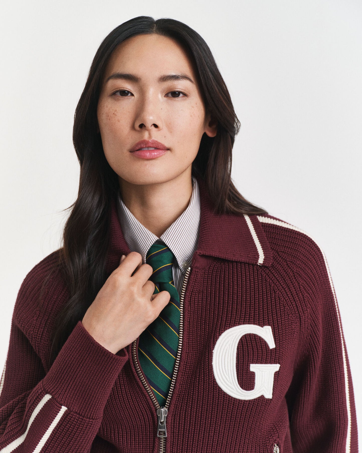 Varsity Zip Cardigan