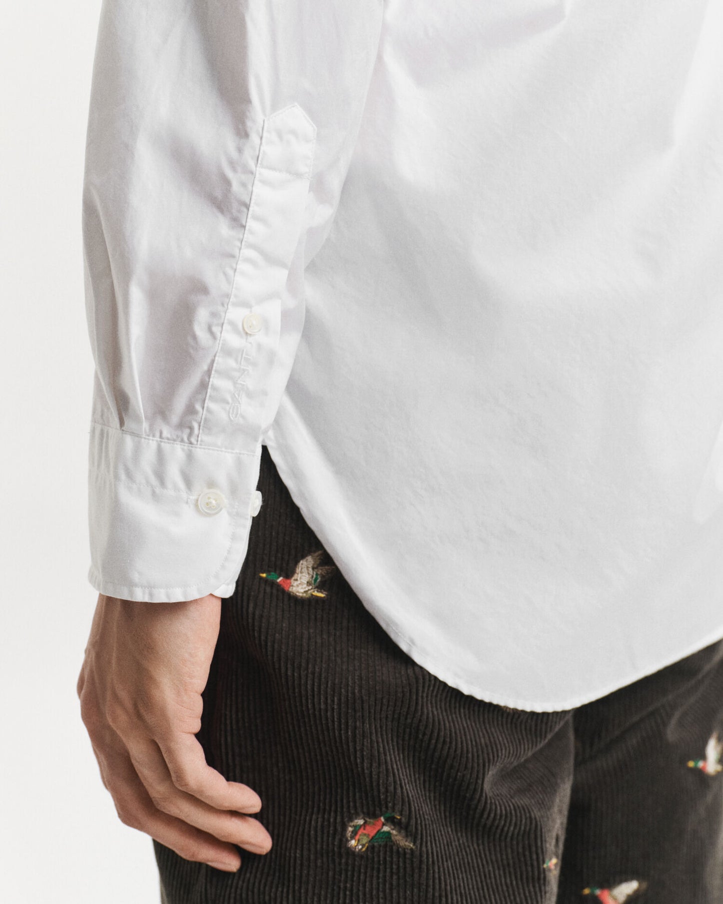 Chemise en popeline coupe décontractée
